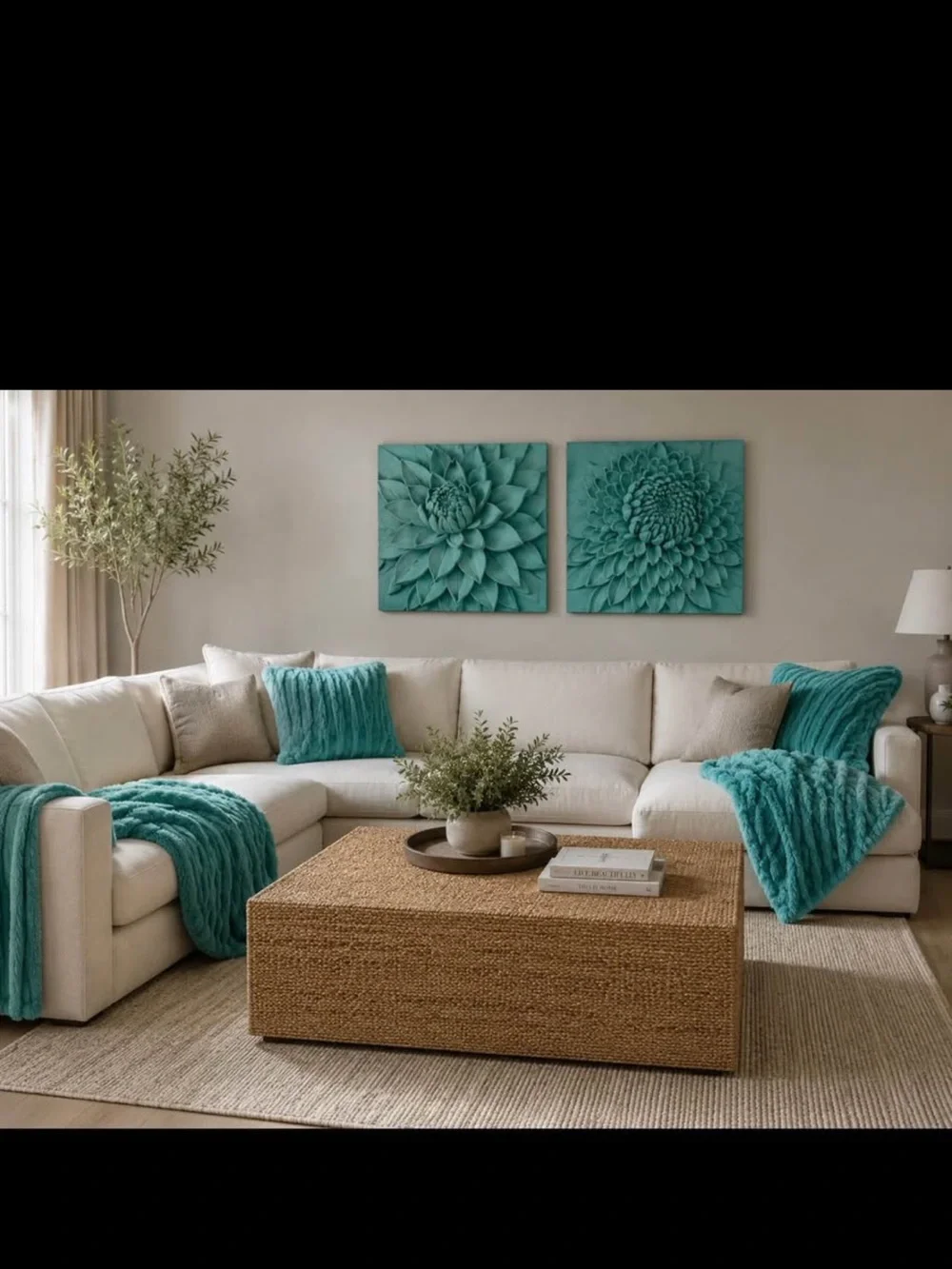 OSLO Z GALLERIE AQUAMARINE THROW